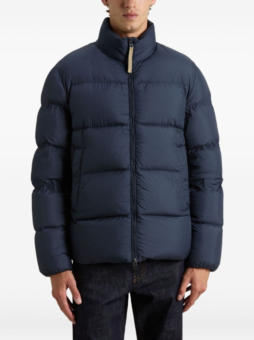 Woolrich Puffy Silhouette Coat With High Collar And Side Pockets