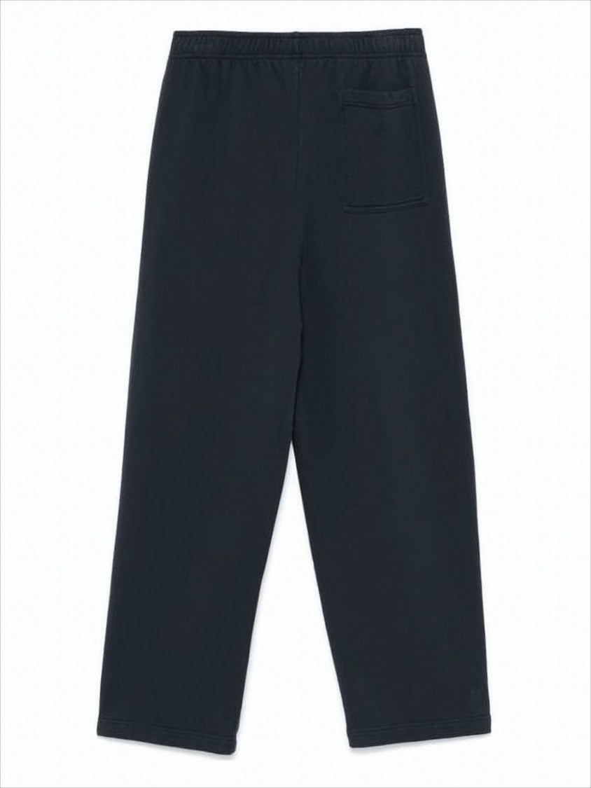 Maison Kitsuné Relaxed-Fit Black Cotton Joggers With Embroidered Detail