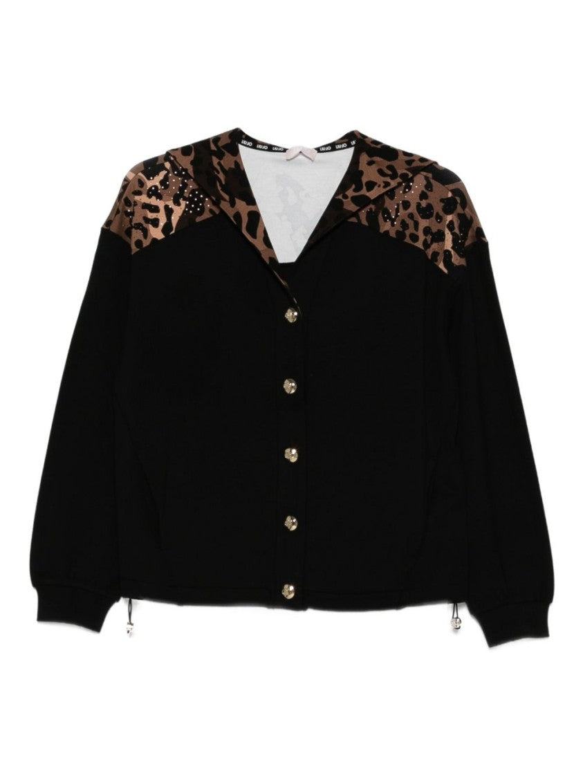 Liu Jo Black Viscose Blend Sweatshirt