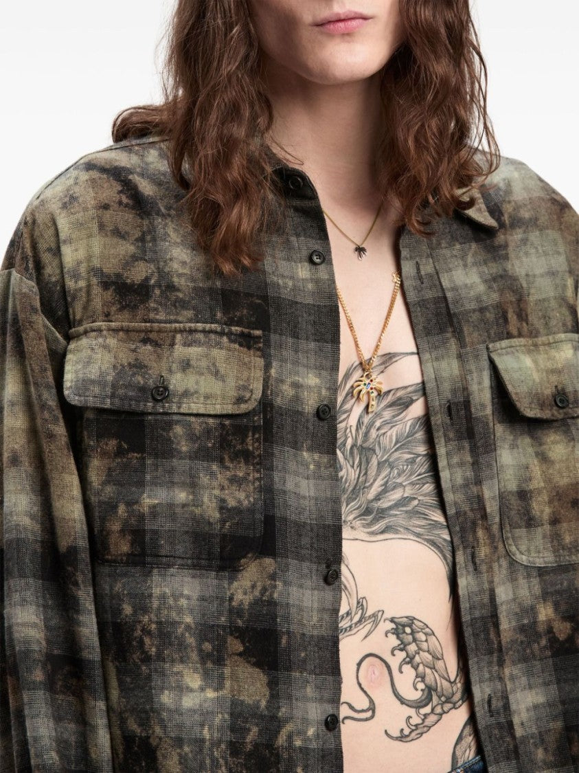 Palm Angels Shirt With Checked Print