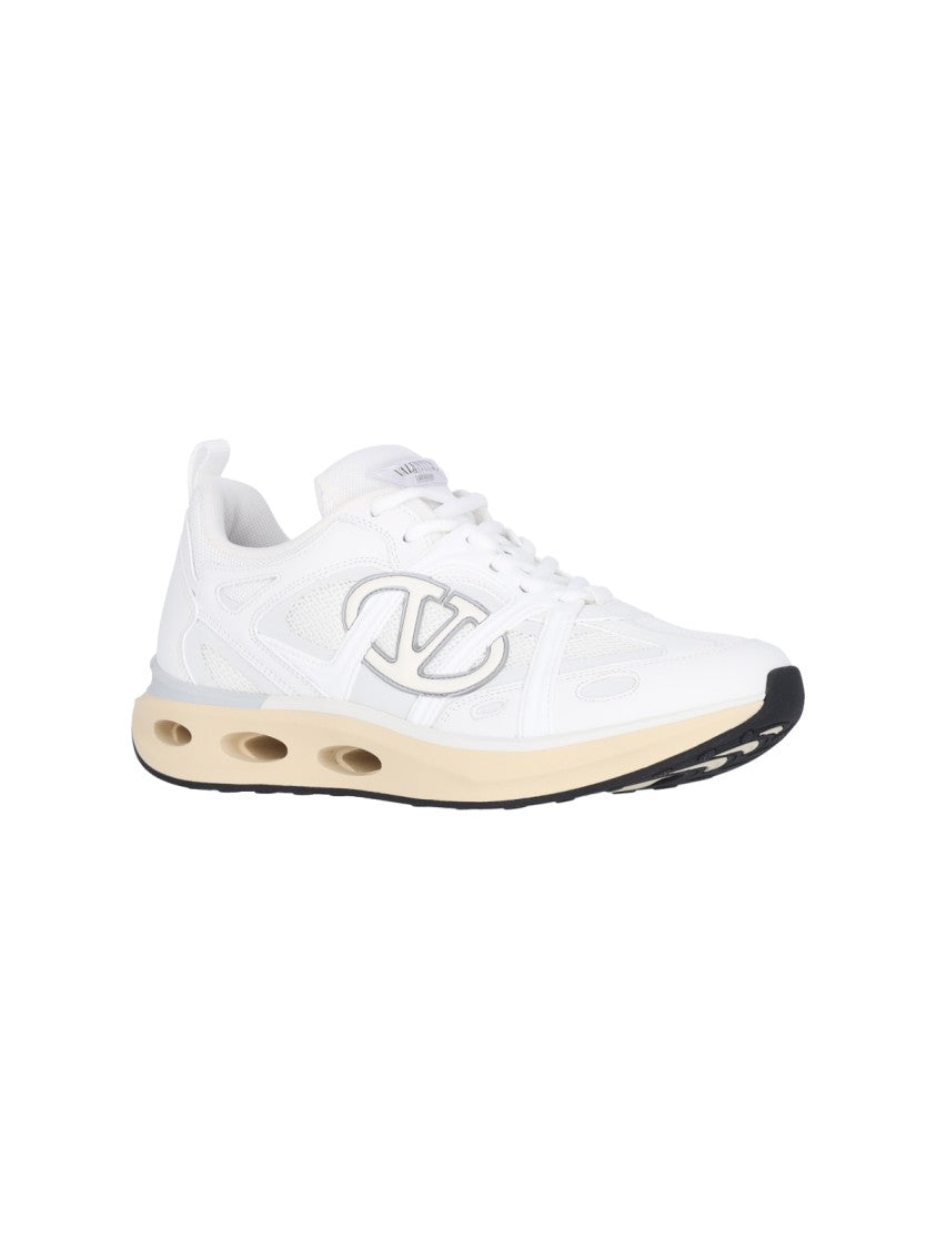 Valentino Garavani Vlogo Easyjog Low-Top Sneakers – White
