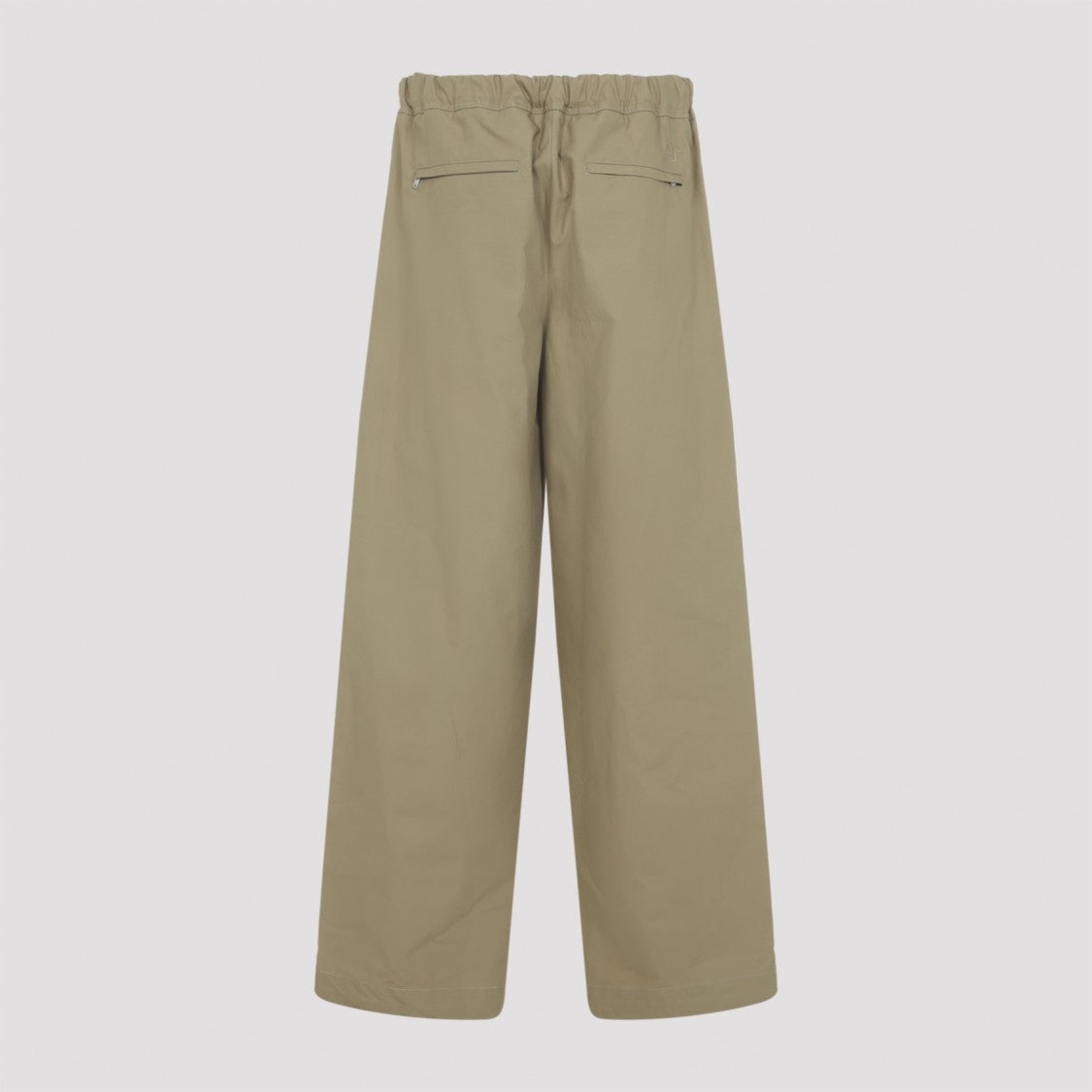 Jil Sander Beige Water-Repellent Cotton Pants