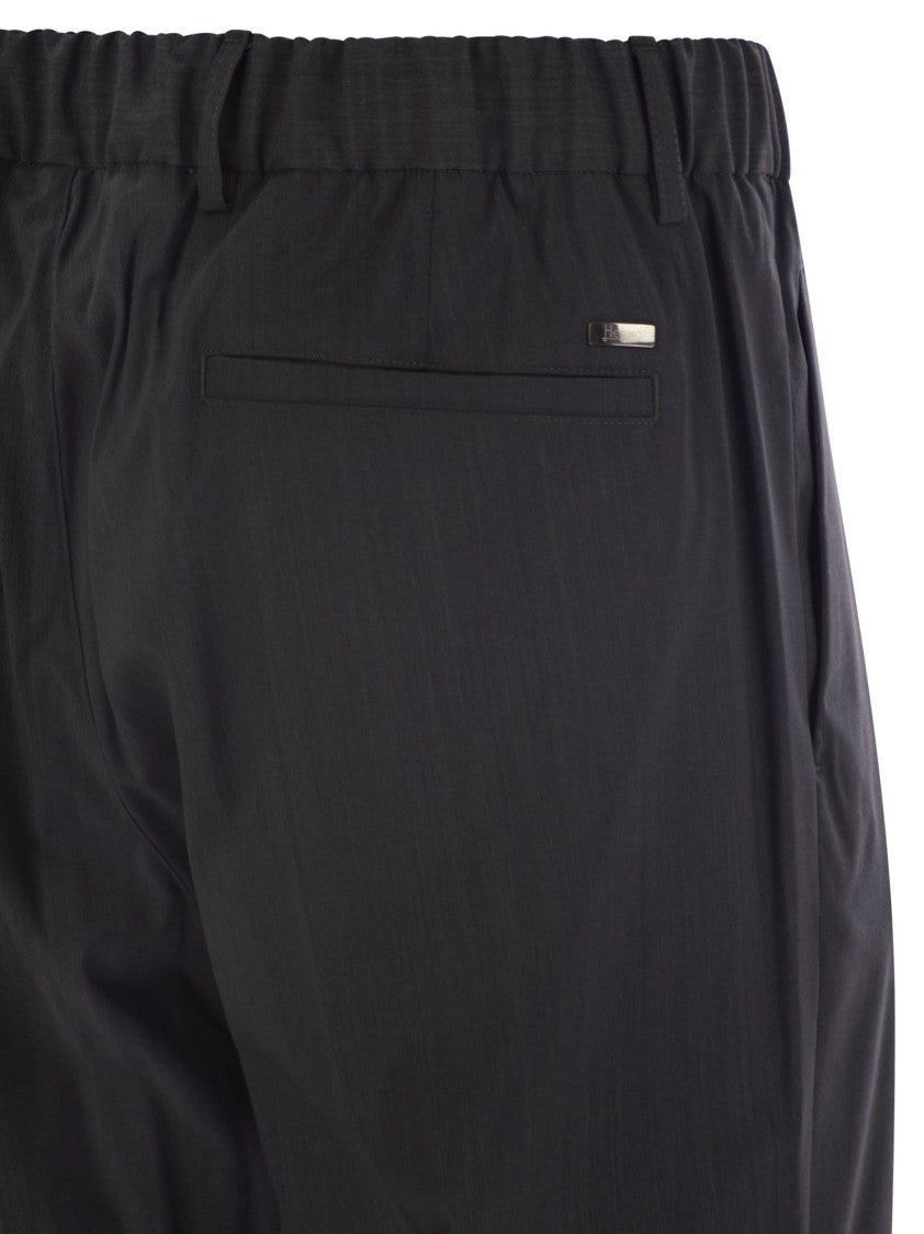 Herno Technical Wool Trousers