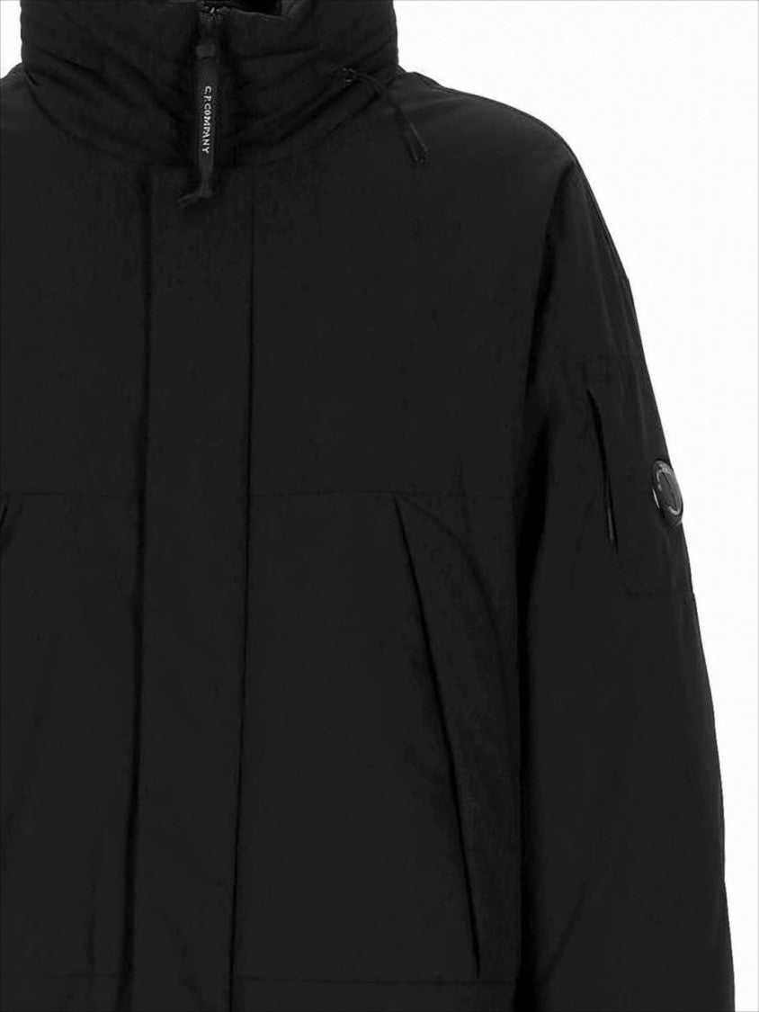 C.P. Company Padded Jacket With High Collar And Innovative Design