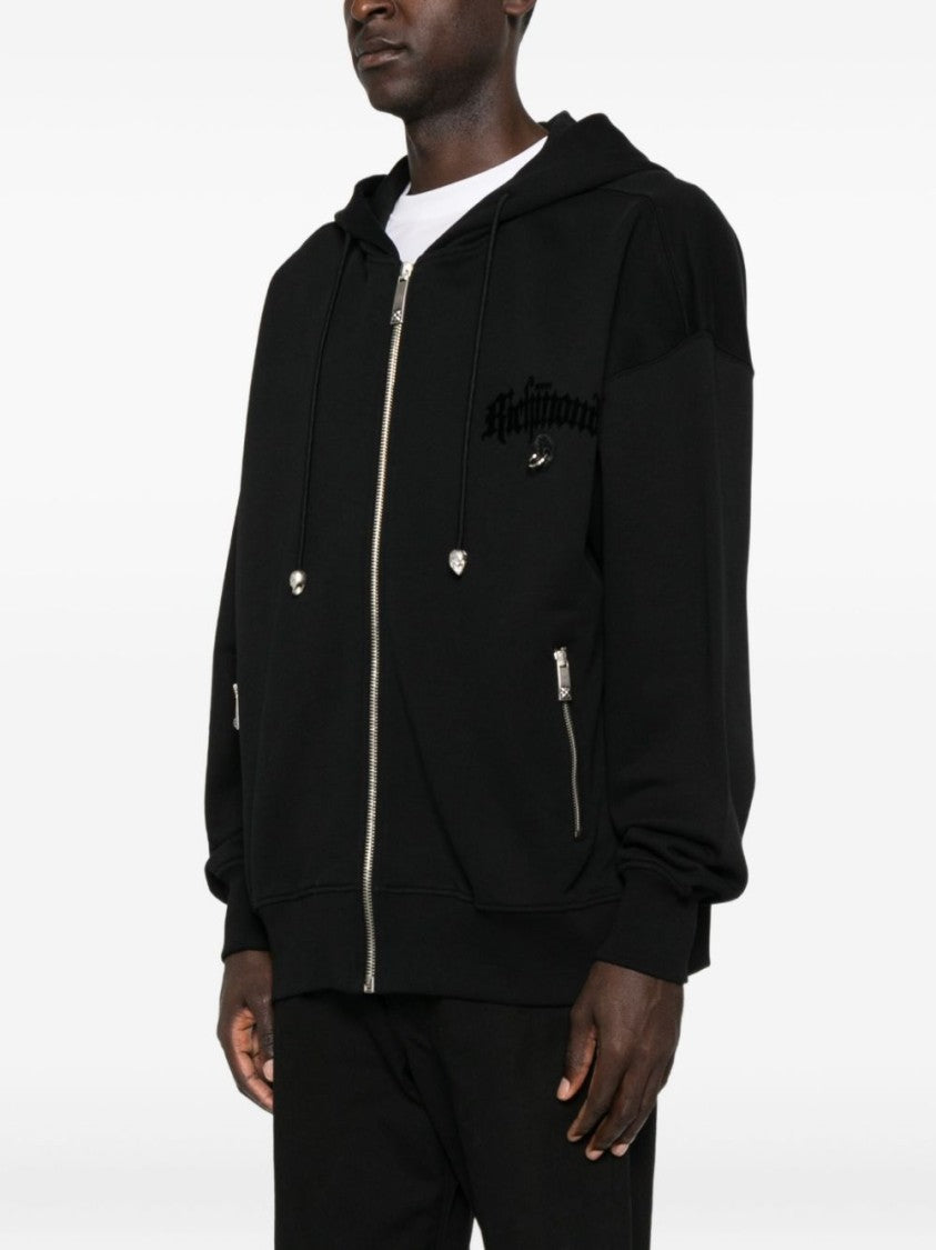 John Richmond Black Knit Sweater With Round Neckline