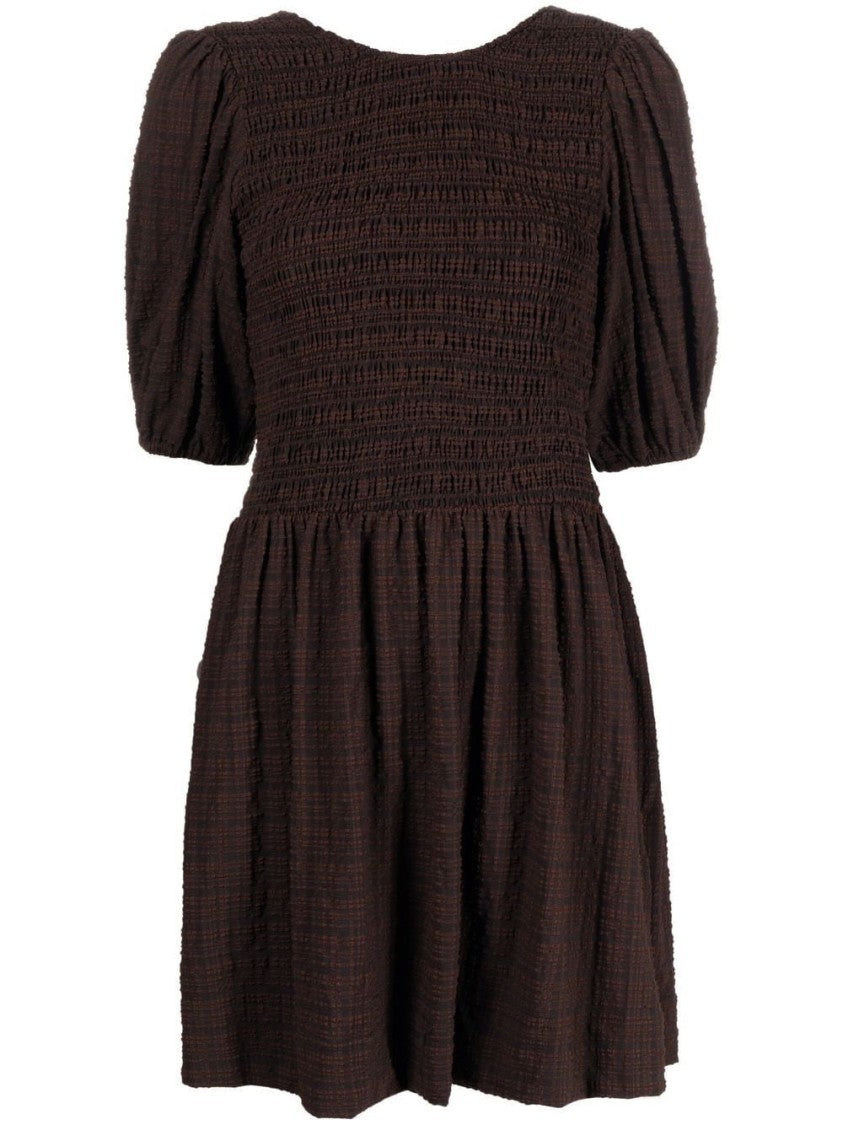 Ganni Stretch Smock Mini Dress