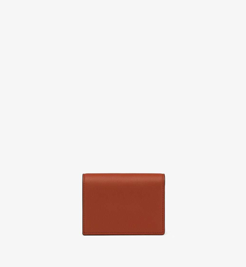 Mcm Quilted Mini Wallet In Spanish Calfskin
