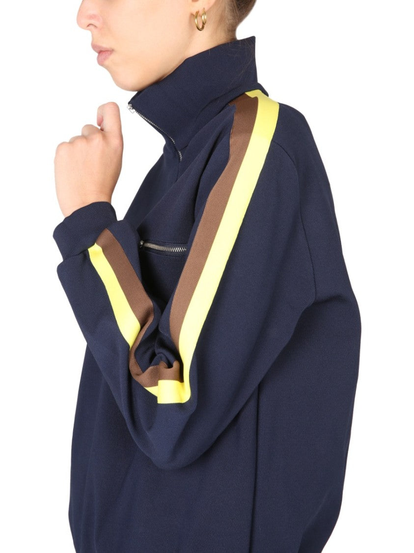 Tory Burch Relaxed Fit Sweatshirt With High Collar