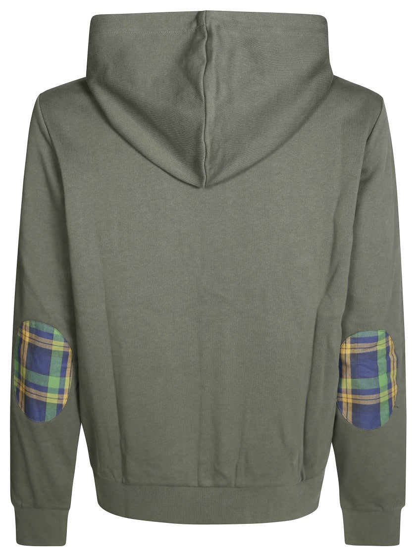 Sun 68 Zip-Up Hoodie With Contrasting Fabric
