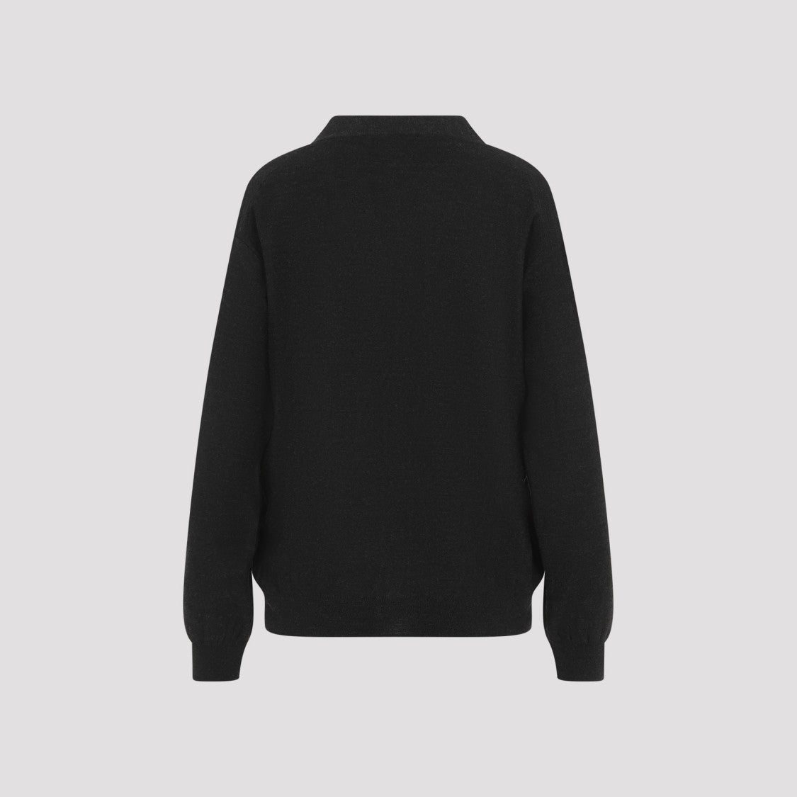 Lemaire Grey Wool Relaxed Twisted Cardigan