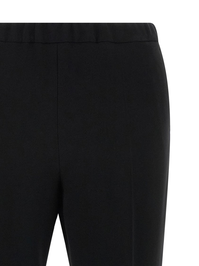 Alberto Biani Cigarette Style Cady Pants With Adjustable Drawstring