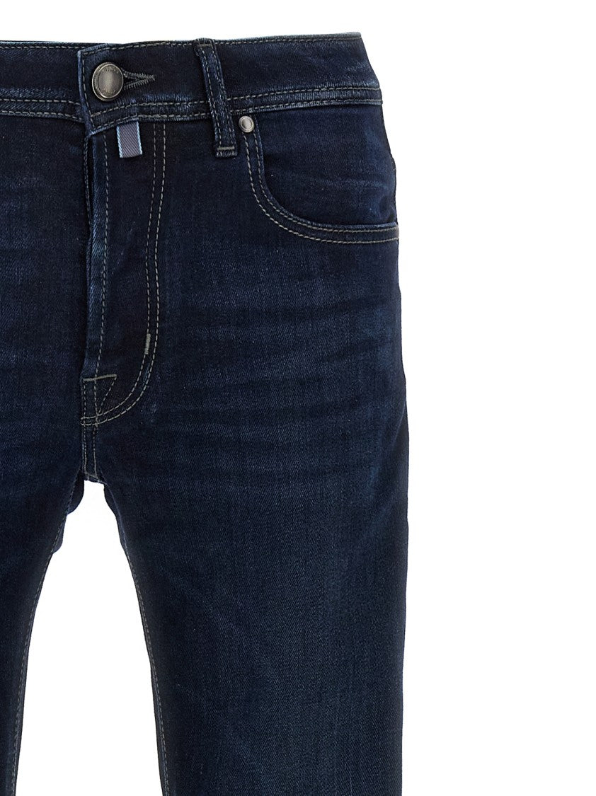 Jacob Cohen Low Waist Slim Leg Denim Jeans