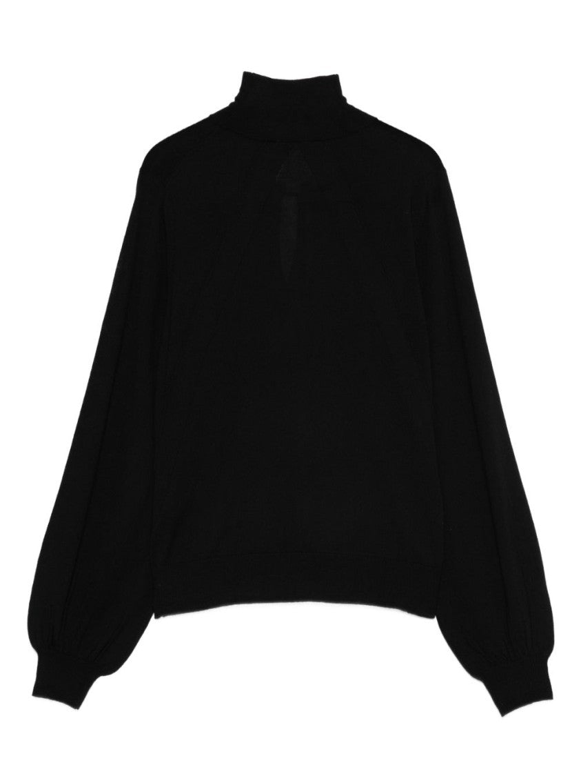 Semi Couture Balloon Sleeve Virgin Wool Sweater