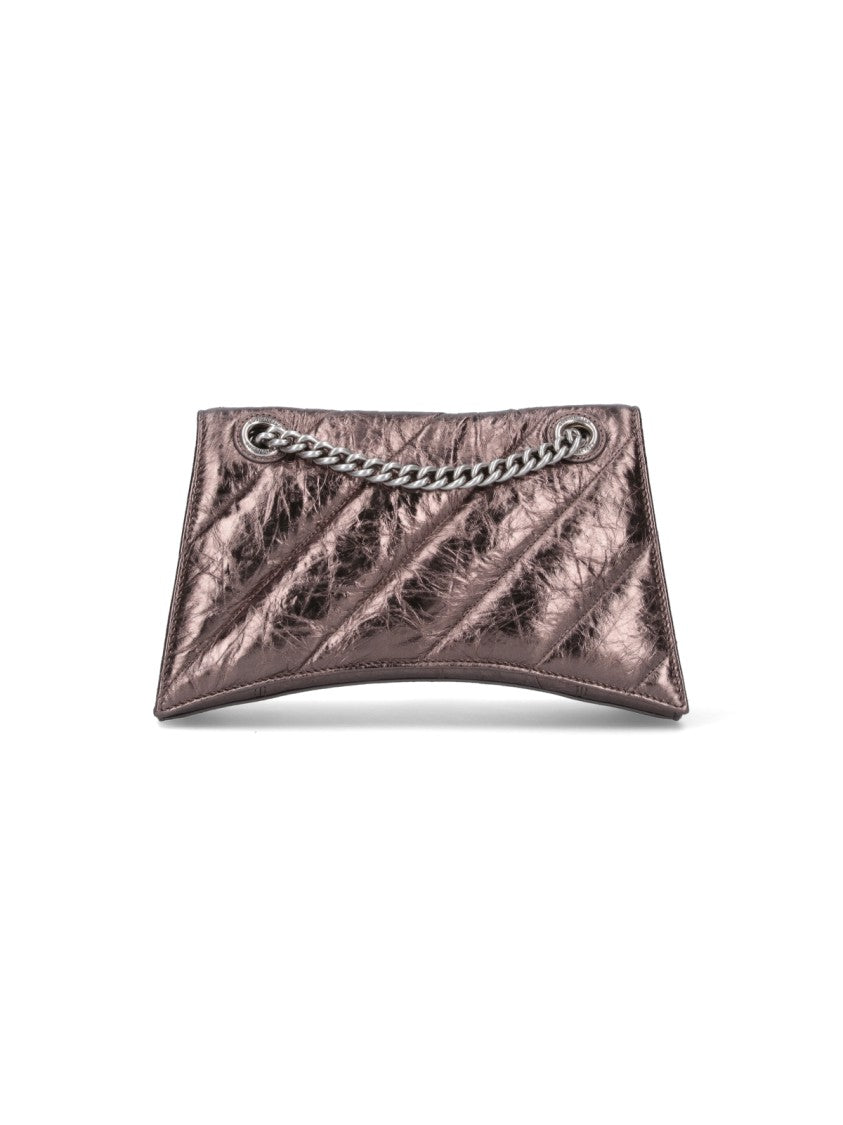Balenciaga Small 'Cush Chain' Shoulder Bag – Brown