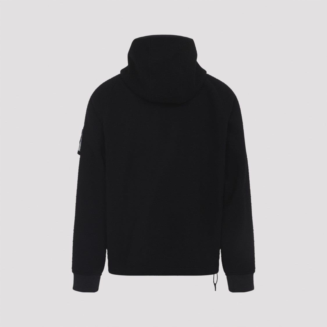 Stone Island Textured Wool Blend Jacket With Hood