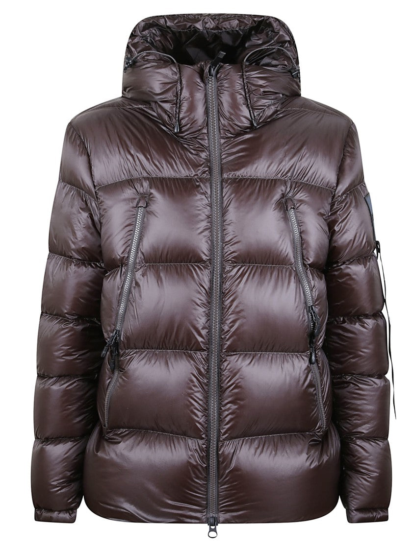 Outhere Puffy Quilted Down Jacket With Drawstring Features
