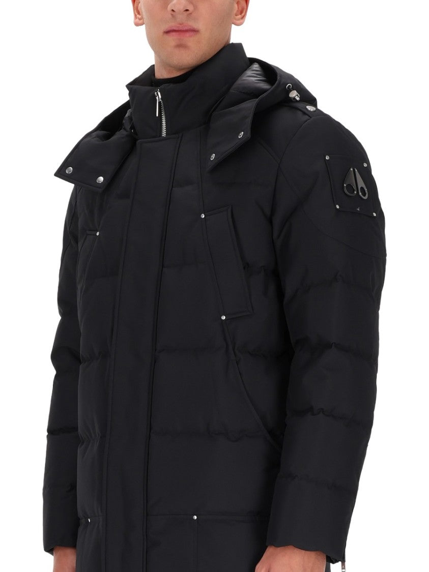 Moose Knuckles Padded Quilted Black Coat