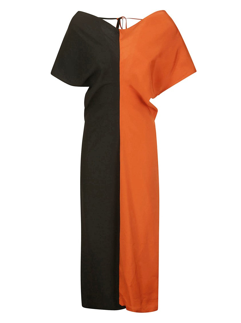 Colville Long Bicolor Shortsleeve Dress