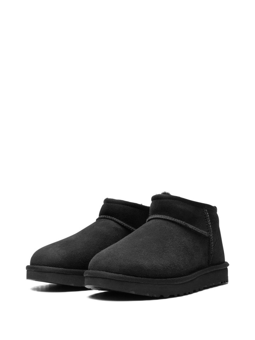 Ugg Calf Suede Boots With Shearling Appliqué