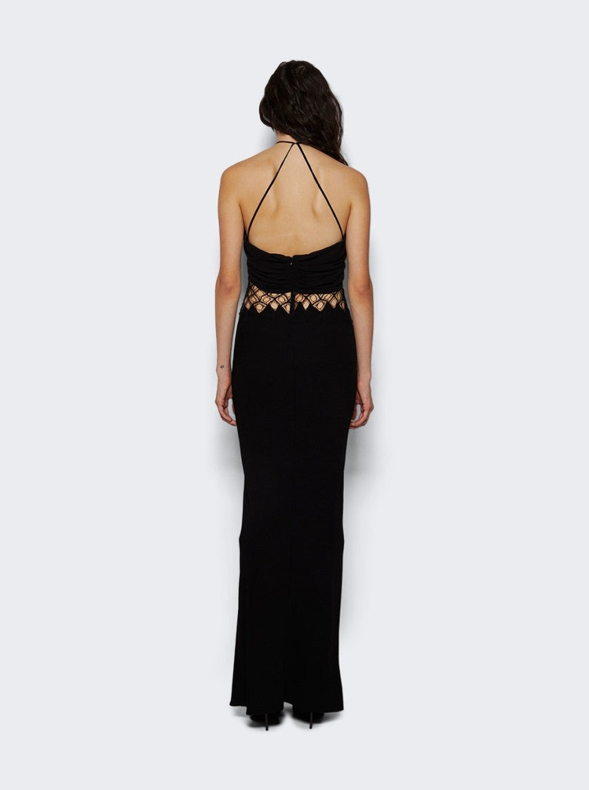 Christopher Esber Fluted Silk Column Dress