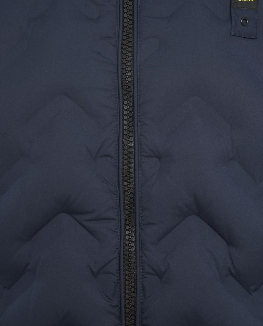 Blauer Quilted Hooded Puffer Jacket With Two-Way Zipper