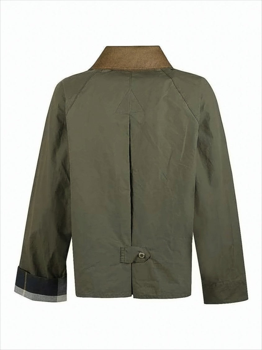 Barbour Cropped Green Barbour Jacket
