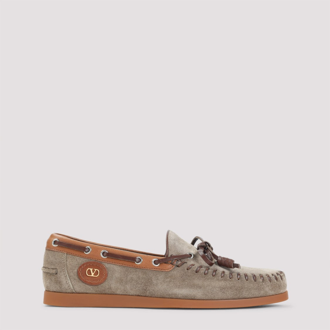 Valentino Garavani Brown Suede Loafers