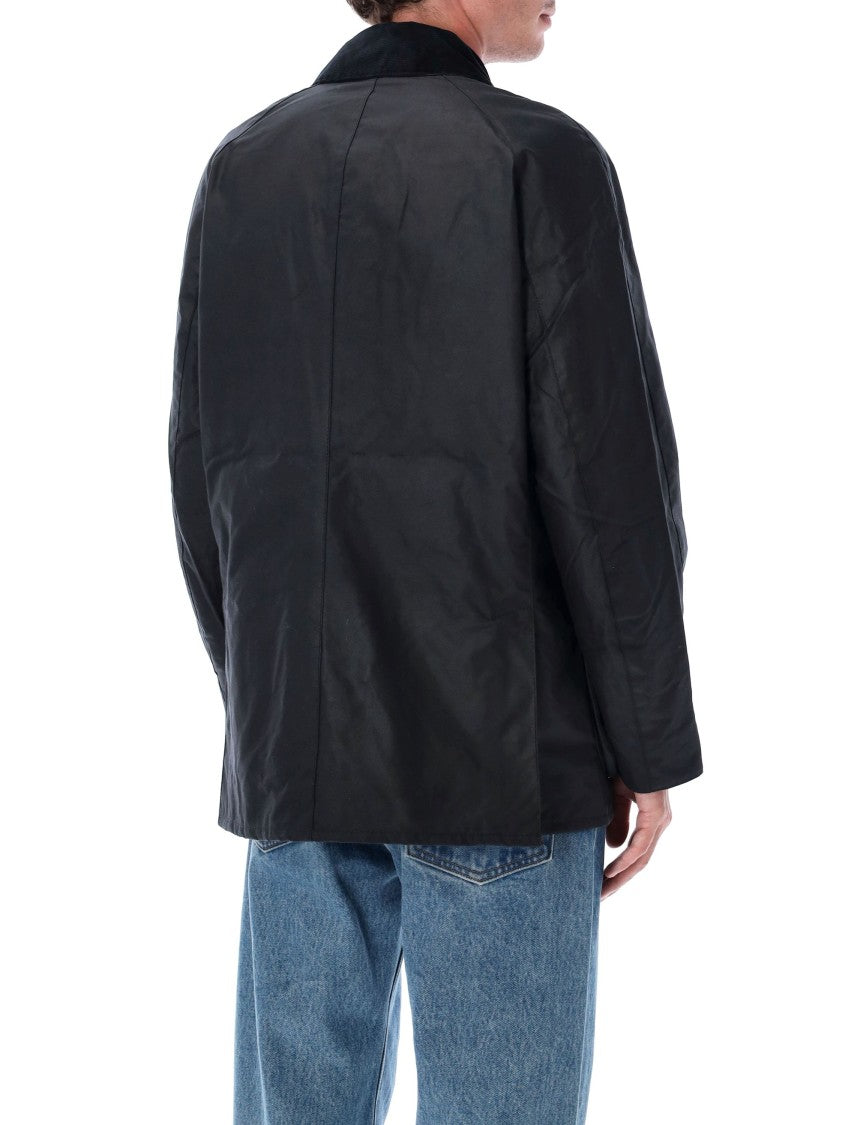 Barbour Ashby Contrasting Collar Black Jacket