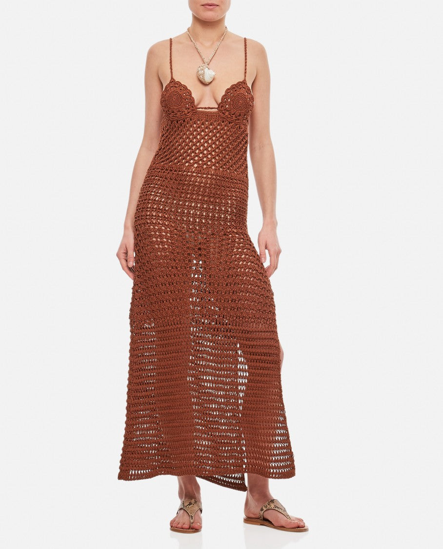 Alanui Mother Nature Crochet Cotton Dress