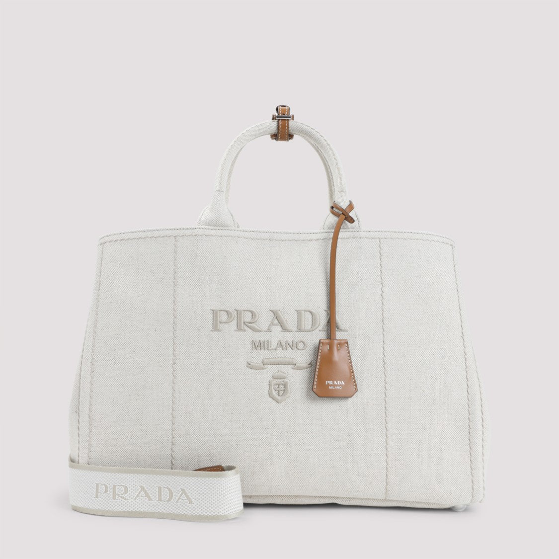 Prada Structured Shopper Bag With Versatile Detachable Strap