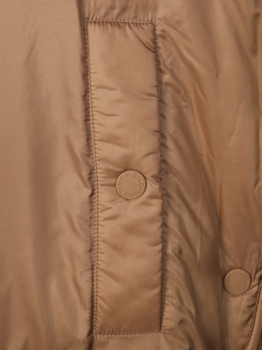 Max Mara Dual-Tone Sleeveless Gilet With Hood And Adjustable Hem