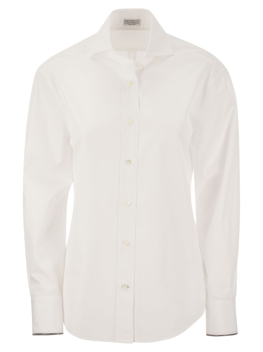 Brunello Cucinelli Stretch Cotton Poplin Shirt