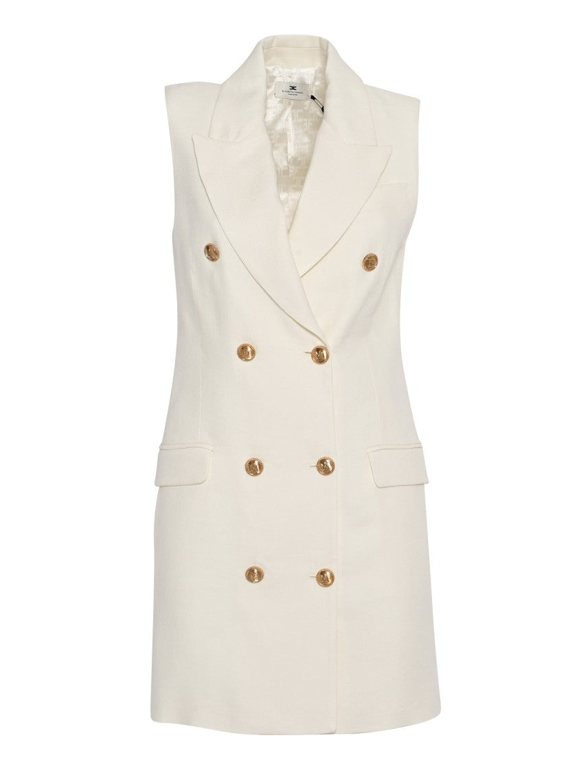 Elisabetta Franchi Sleeveless Tailored Mini Dress