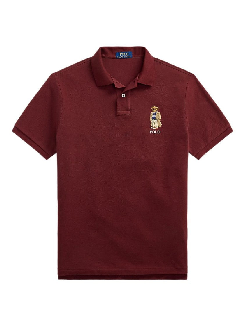 Polo Ralph Lauren Signature Bear Motif Cotton Polo Shirt