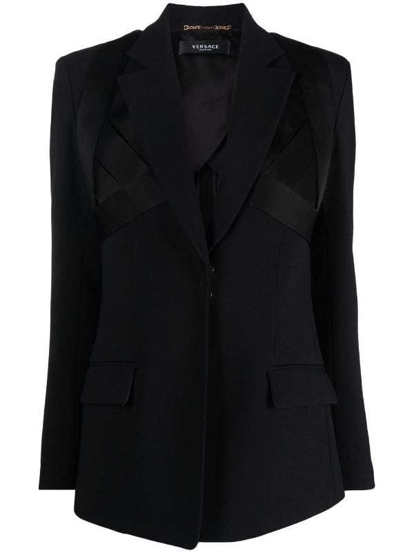 Versace Satin Tailored Blazer