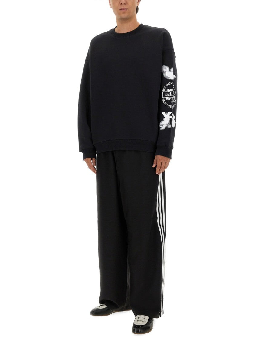 Y-3 Relaxed Fit Sweatshirt With Bold Y-3 Graphics