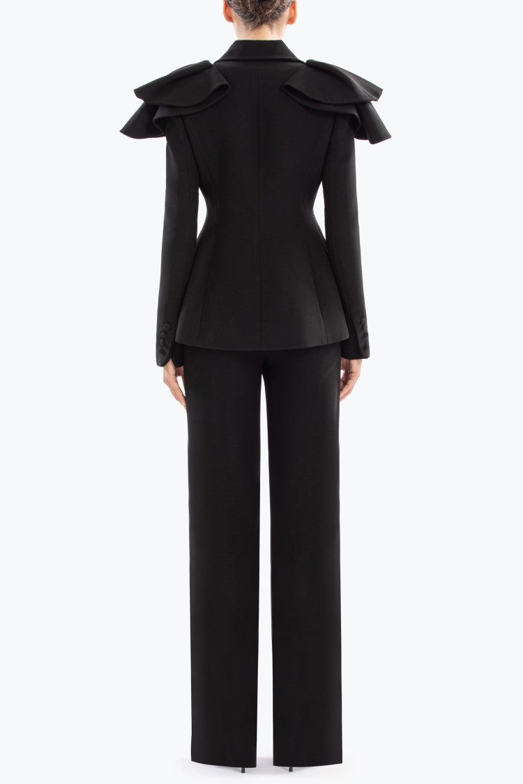 Saiid Kobeisy Ruffled Tailored Jacket