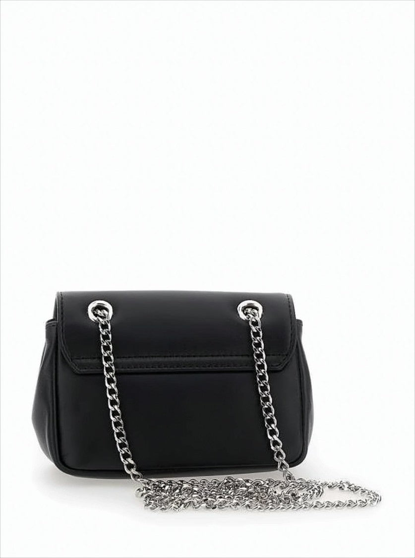 Vivienne Westwood Smooth Lambskin Shoulder Bag With Metallic Emblem