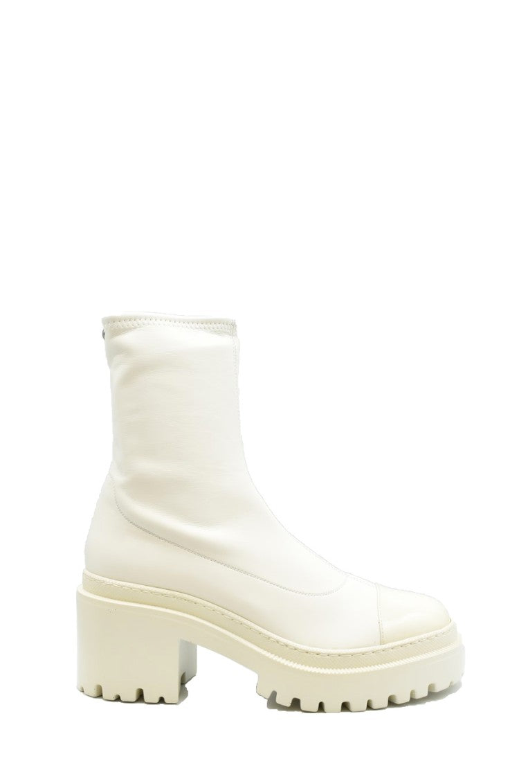 Giuseppe Zanotti Multicolor Leather Ankle Boots With Block Heel