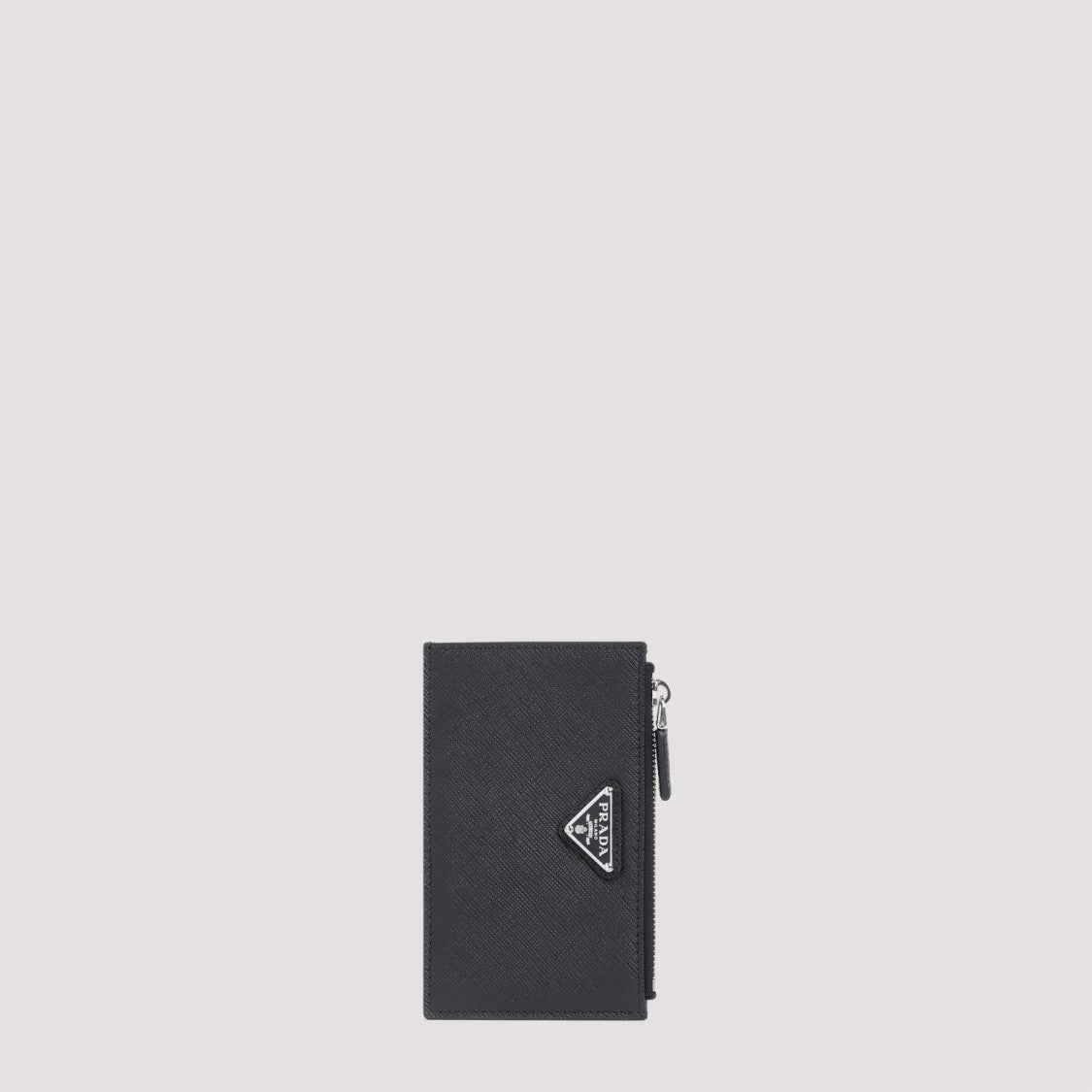 Prada Black Calf Leather Credit Card Case