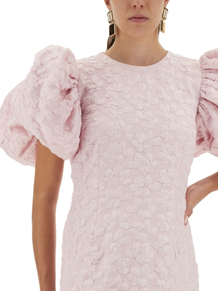 Rotate Birger Christensen Jacquard Midi Dress