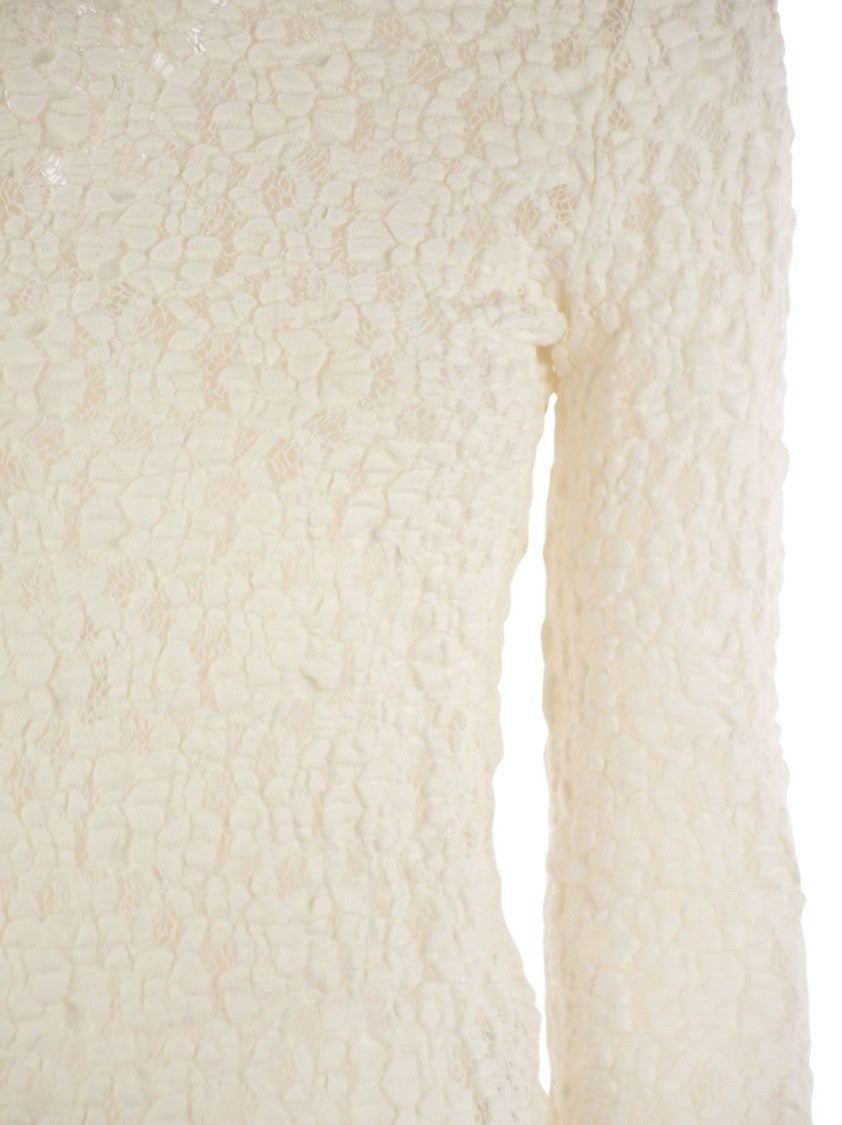 Max Mara Gennaio - Tight-Fitting Cloqué Lace Jersey