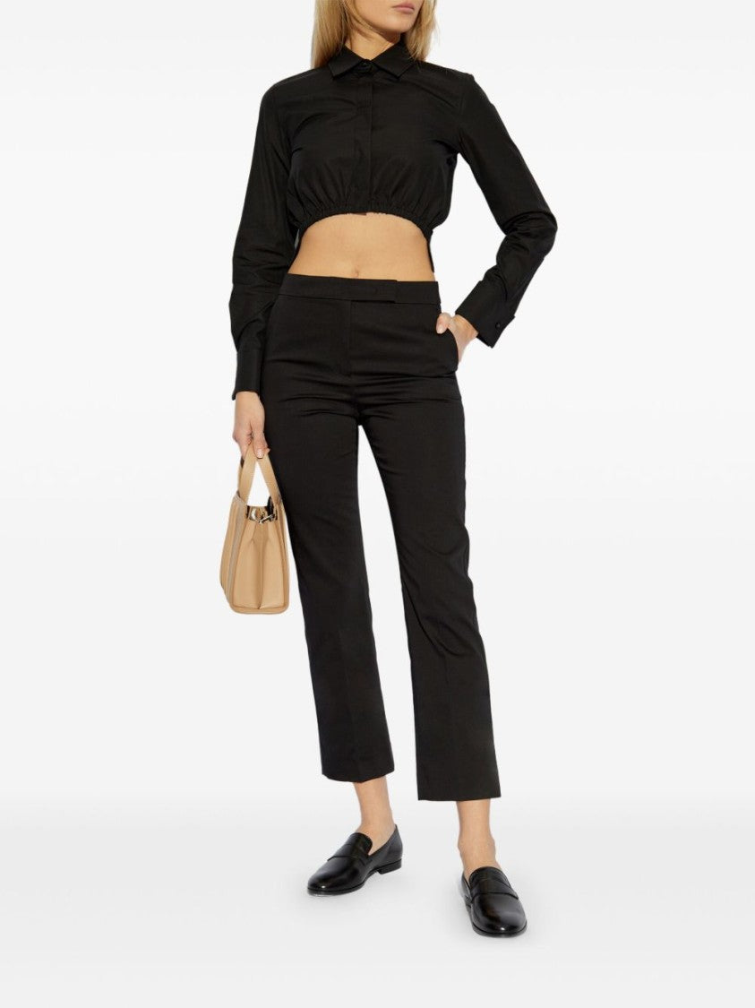 Max Mara Tailored Black Trousers With Smooth Finish