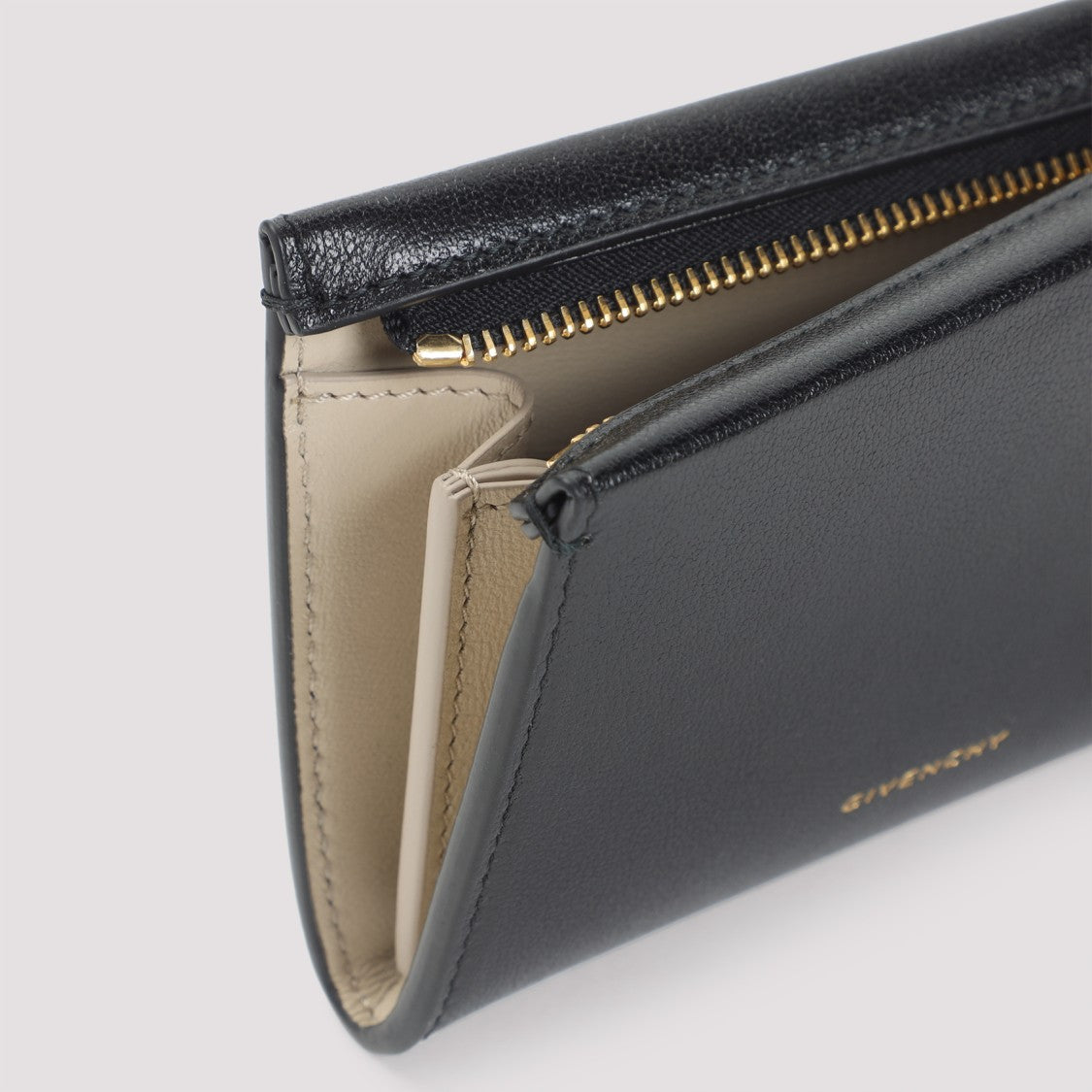 Givenchy Compact Black Calf Leather Wallet