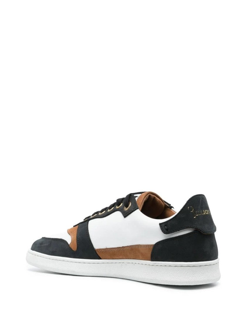 Billionaire Boys Club White Low-Top Sneakers With Contrasting Accents