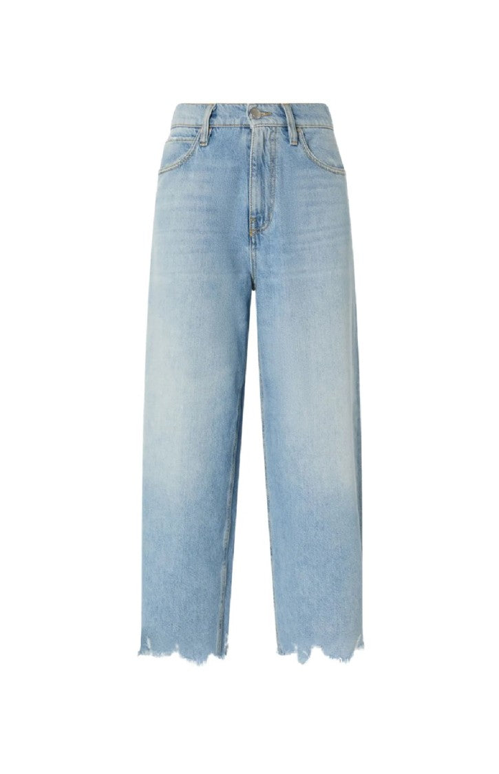 Pinko Relaxed Fit Cropped Denim Pants