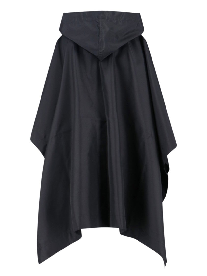 Drkshdw By Rick Owens Hooded Cape – Black