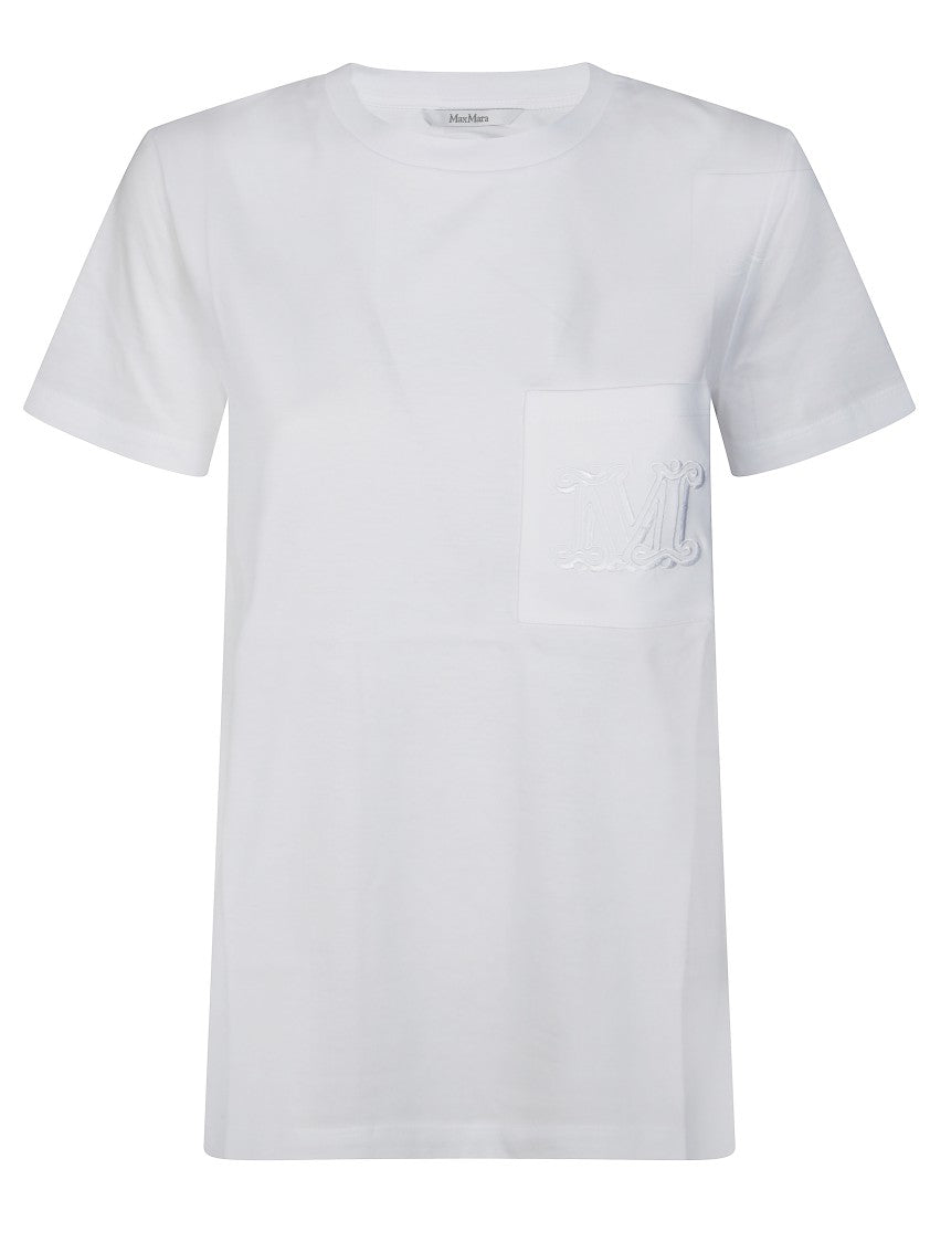 Max Mara Short-Sleeved T-Shirt With Classic Crew Neckline