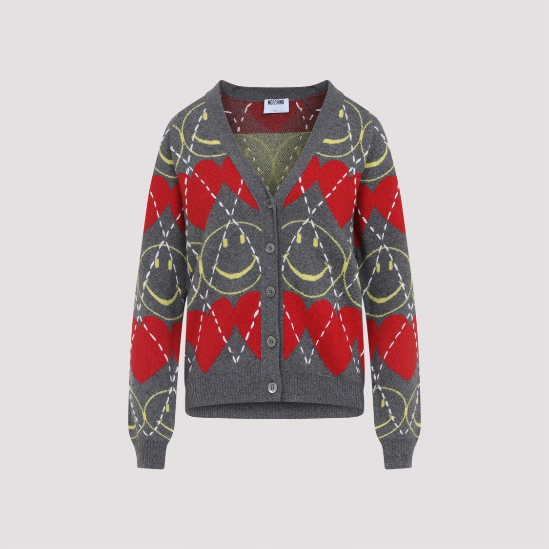 Moschino Soft Wool-Blend Cardigan