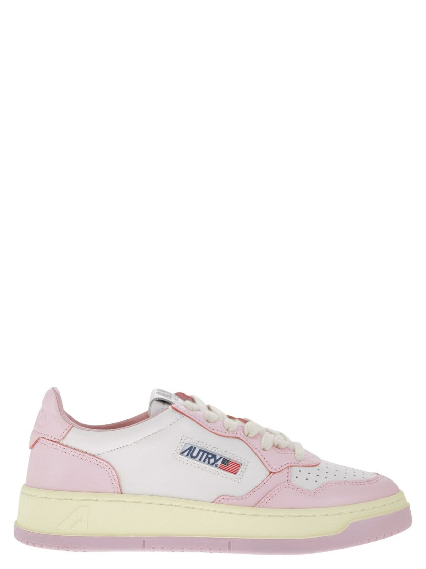 Autry Medalist Low - Two-Tone Leather Sneakers